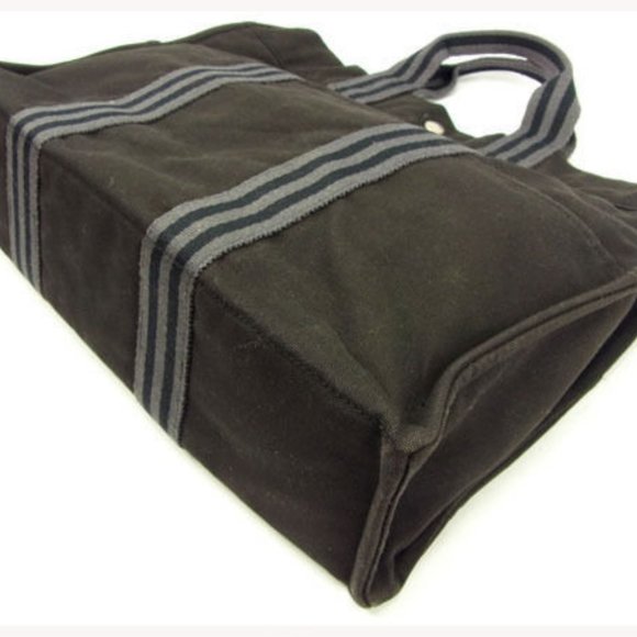 Authentic Hermes Tote bag Fourre Tout Black Grey Woman - Picture 5 of 6